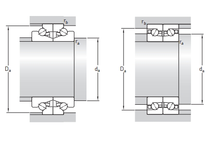角接觸球軸承，品牌：SKF，尺寸圖2